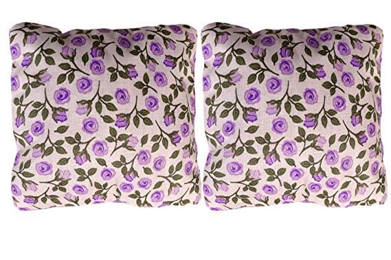 two dream pillows with a floral print