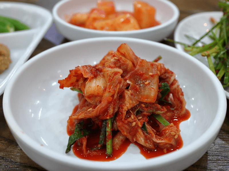 Korean kimchi, an example of a kind of food with gamma-aminobutyric acid