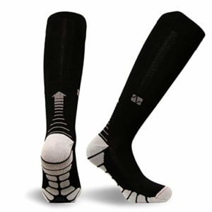 black and white compression socks
