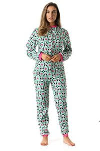 Just Love Printed Flannel Adult Onesie/Pajamas