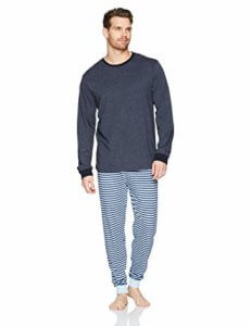 The Slumber Project Men's Long Sleeve Crew Neck Tee and Jogger Pajama Set